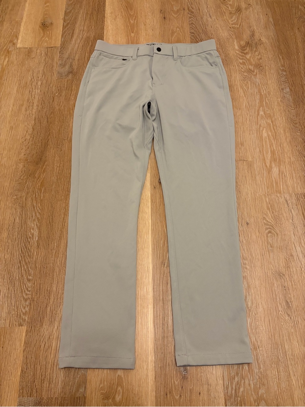 Municipal Sport Utility Gear Men’s 32 Gray Stretch 5-Pocket Pants Zip Pocket